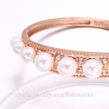 wholesale jewelry manufacturer pearl bangle rose gold plating accessories